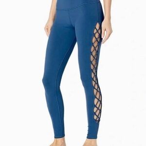 ALO Yoga Blue Side Lace Leggings